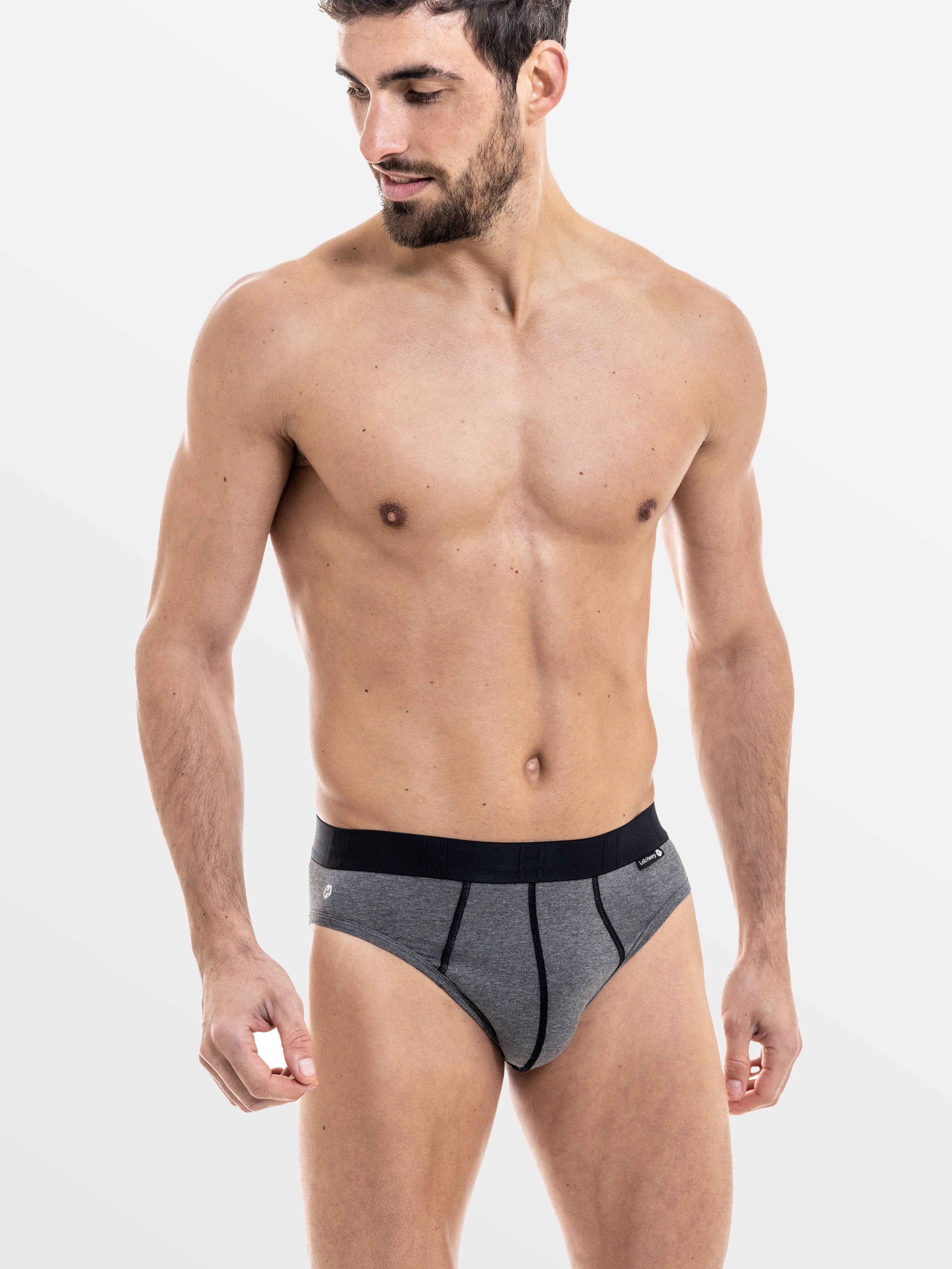 BRIEFS DEEP HEATHER GRAY